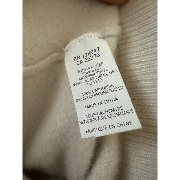 Nili Lotan Cashmere Jogger Sweatpants Drop Crotch White Drawstring Women's Small - Picture 8 of 8